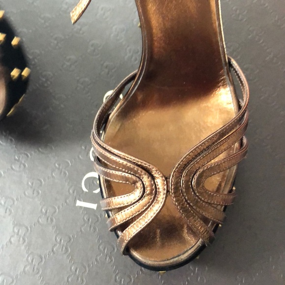Gucci light bronze wedges - Picture 3 of 4